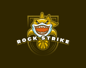 Basketball Varsity Shark logo design