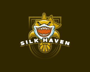 Basketball Varsity Shark logo design