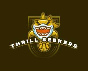 Basketball Varsity Shark logo design