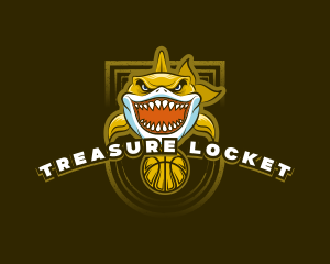 Basketball Varsity Shark logo design