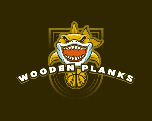 Basketball Varsity Shark logo design