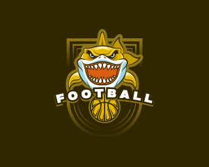 Fish - Basketball Varsity Shark logo design