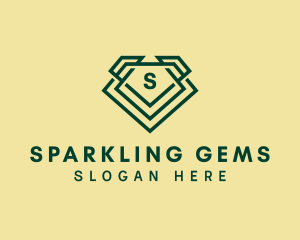 Diamond Gem Jeweler logo design