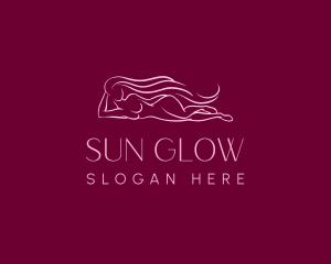 Tanning - Luxury Woman Hair logo design