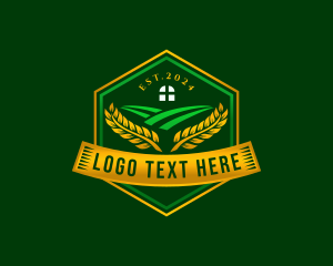 Farming - Wheat Grain Agriculture logo design