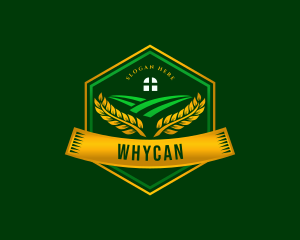 Wheat Grain Agriculture Logo
