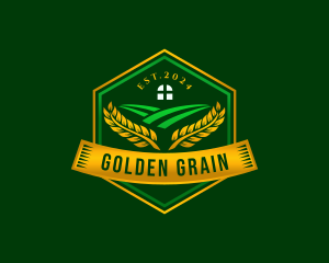Grain - Wheat Grain Agriculture logo design