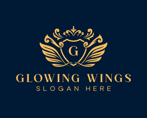 Royal Wing Crown logo design