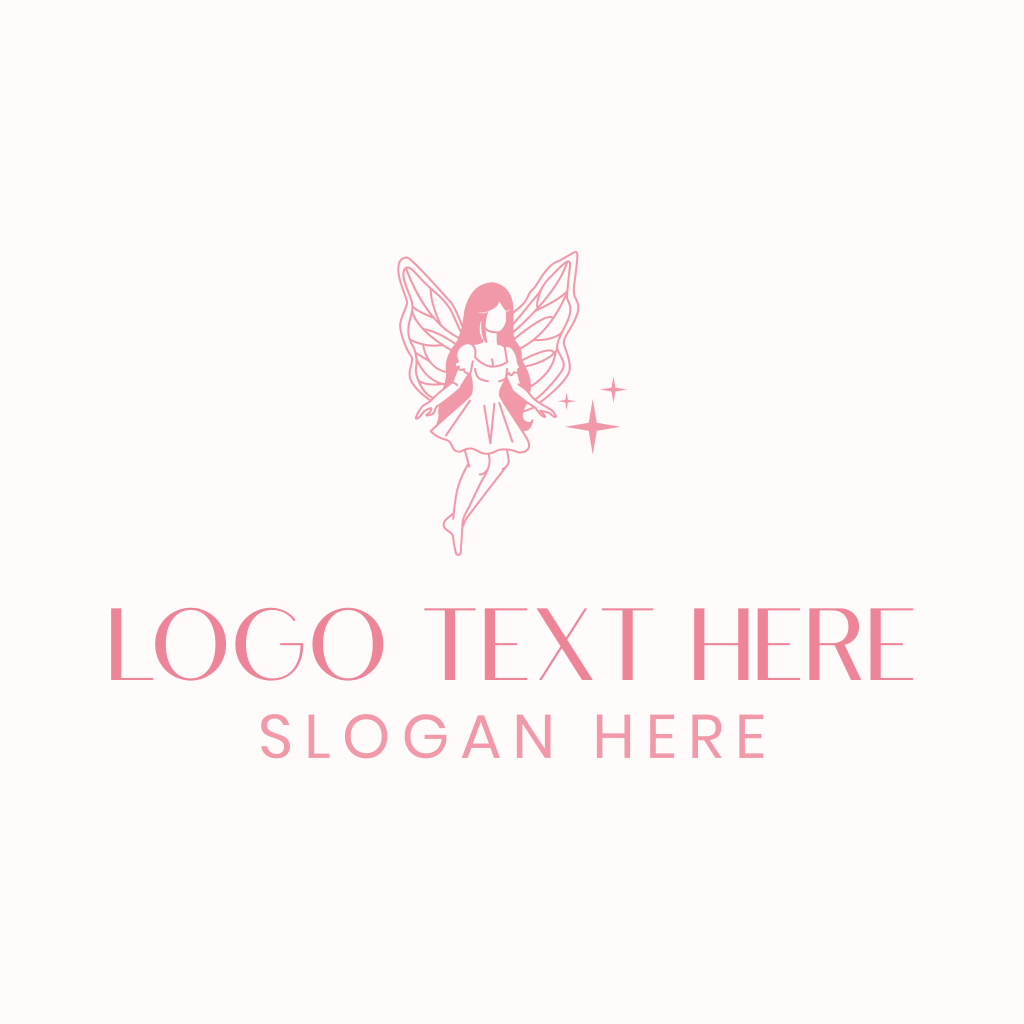 Pink Fairy Woman Logo | BrandCrowd Logo Maker