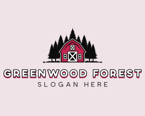 Forest Barn Ranch logo design