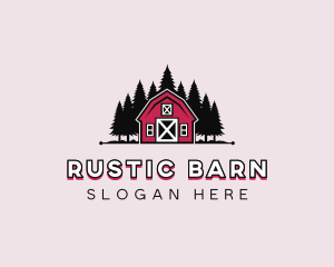 Barn - Forest Barn House logo design