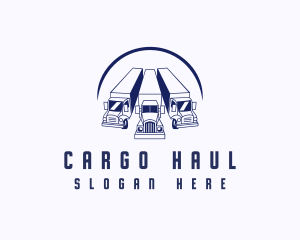 Truck Logistics Cargo logo design