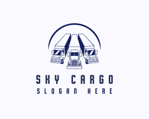 Truck Logistics Cargo logo design