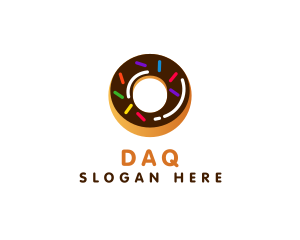 Donut Pastry Letter O Logo