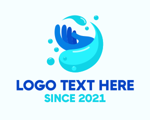 Cleaning - Clean Hand Wash Sanitation logo design