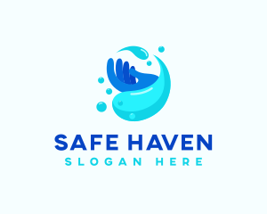 Clean Hand Wash Sanitation logo design