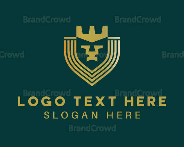 Crown Lion Shield Firm Logo