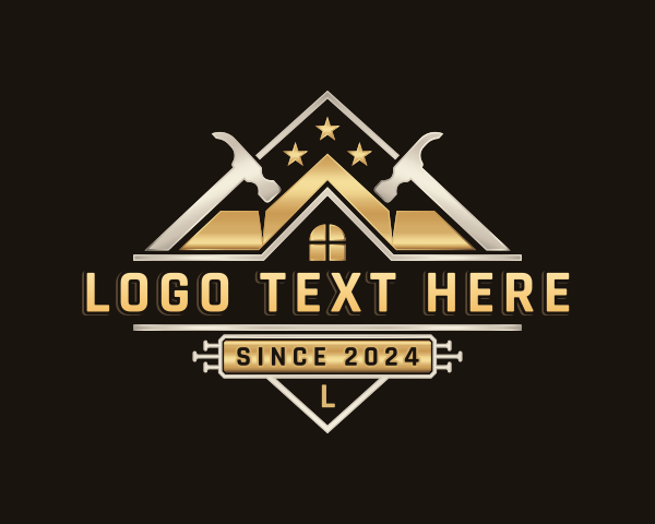 Refurbish - Hammer Renovation Carpentry logo design