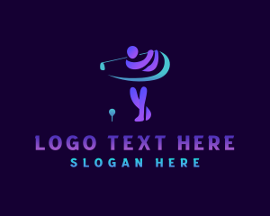 Modern - Athlete Golf Club logo design