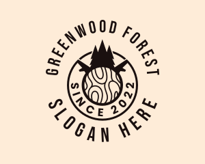 Pine Tree Woodworking  logo design