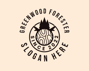 Pine Tree Woodworking  logo design