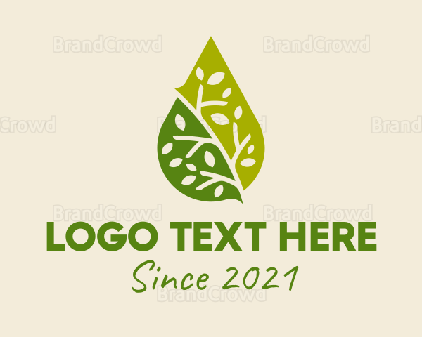 Green Organic Oil Logo