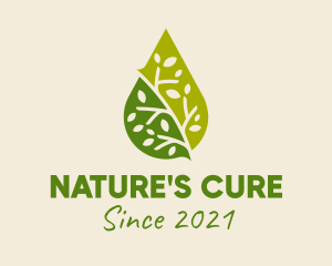 Naturopath - Green Organic Oil logo design