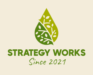 Green Organic Oil  logo design