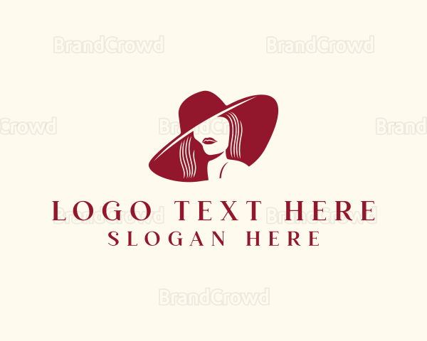 Beauty Hat Woman Logo