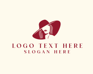 Hat - Beauty Hat Woman logo design