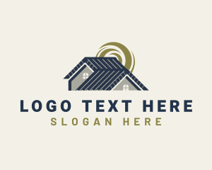 Architecture - House Roof Contractor logo design