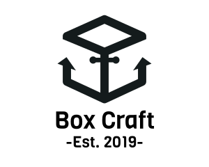 Box - Anchor Cube Box logo design