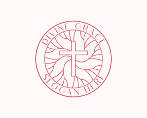 Worship - Parish Worship Cross logo design