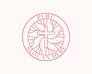 Ministry - Parish Worship Cross logo design