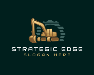 Digger - Construction Machinery Excavator logo design