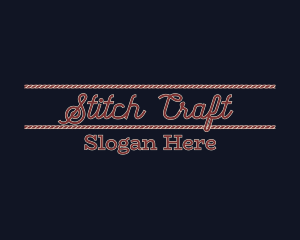 Embroidery - Festive Embroidery Wordmark logo design