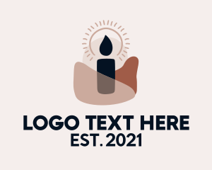 Light - Boho Candle Decor logo design