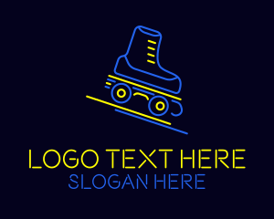 Led Signage - Neon Skate Track logo design