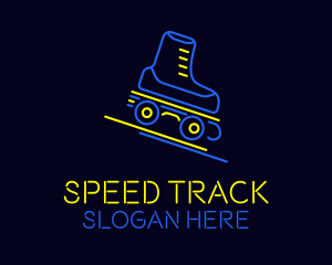 Track - Neon Skate Track logo design