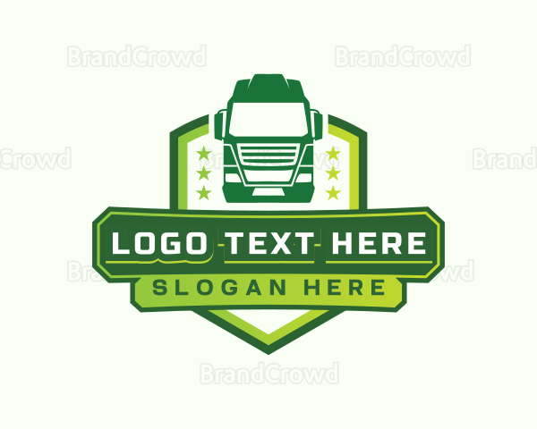 Logistics Truck Transport Logo