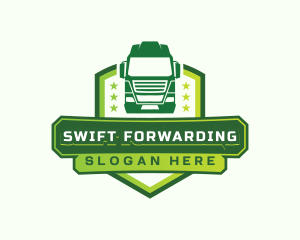 Logistics Truck Transport logo design