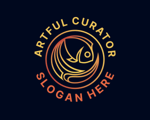 Fish Marine Aquarium logo design