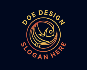 Fish Marine Aquarium logo design