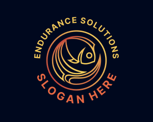 Fish Marine Aquarium logo design