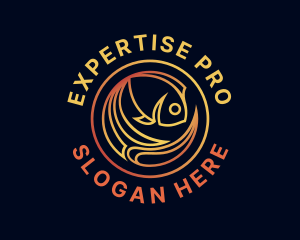 Fish Marine Aquarium logo design