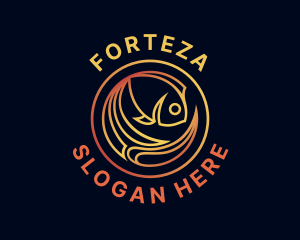 Fish Marine Aquarium logo design