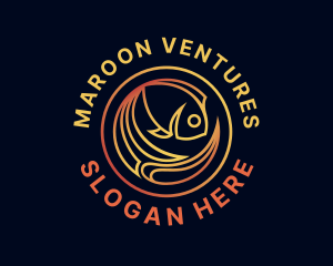 Fish Marine Aquarium logo design