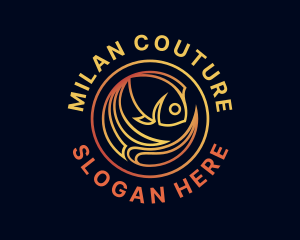 Fish Marine Aquarium logo design