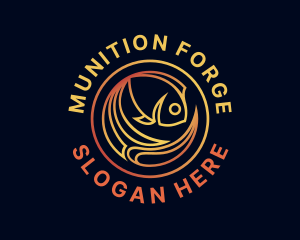 Fish Marine Aquarium logo design