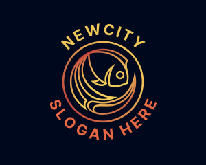 Fish Marine Aquarium logo design